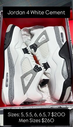 Air Jordan 4 White Cement Sneakers