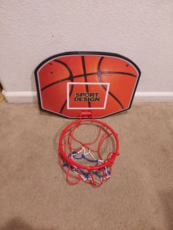 Basketball over the door hoop