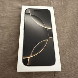 New Apple iPhone 16 Pro Natural Titanium 128gb Unlocked