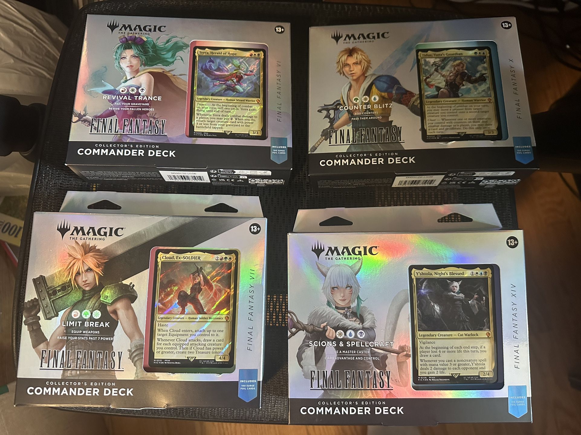 Magic the Gathering Final Fantasy Collector’s Edition Commander Deck Bundle