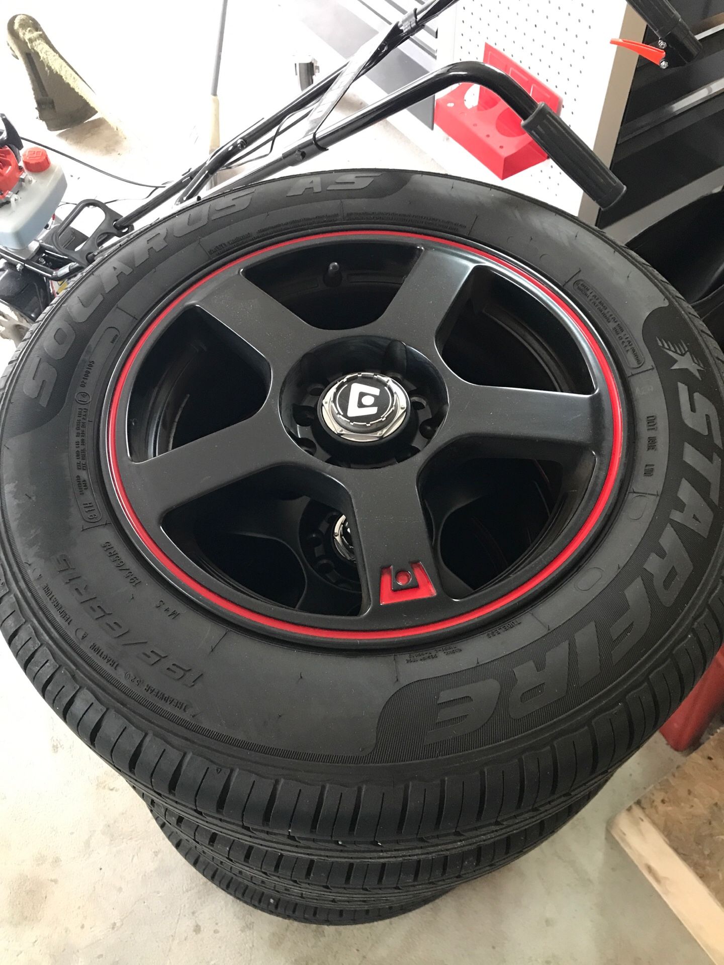 BRAND NEW rims and tires