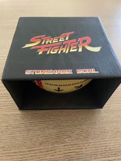 Rare Street Fighter Ryu Stoneware Bowl Hot Topic
