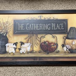 Country Primitive Farmhouse Framed Wall Print