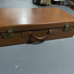 Mid 20th Century Vintage Brown Tan Top Grain Cowhide Leather