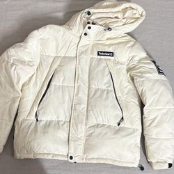 Timberland Cream puffer jacket