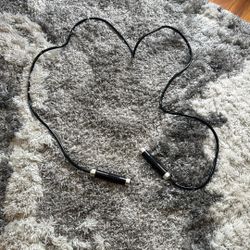 Black and Silver Heavy Duty Jump Rope