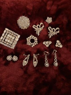 Vintage Costume Rhinestone Jewelry