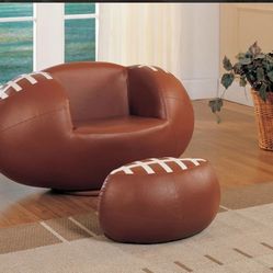 All Star Football Children Chair With Ottoman