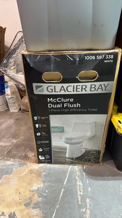 Glacier Bay McClure Dual Flush 1-Piece Toilet