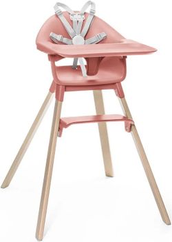 Stokke clikk baby high chair in sunny coral brand new in box