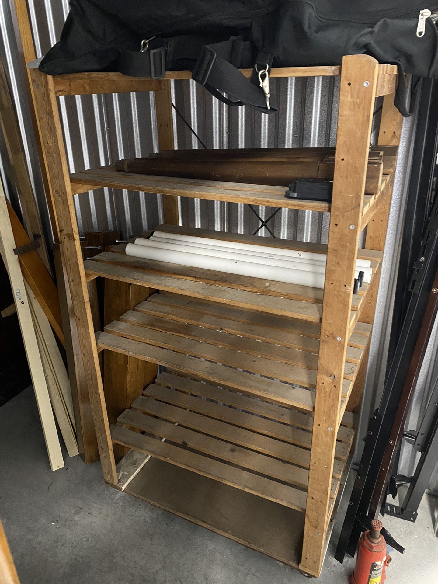 Wooden Storage Shelves 