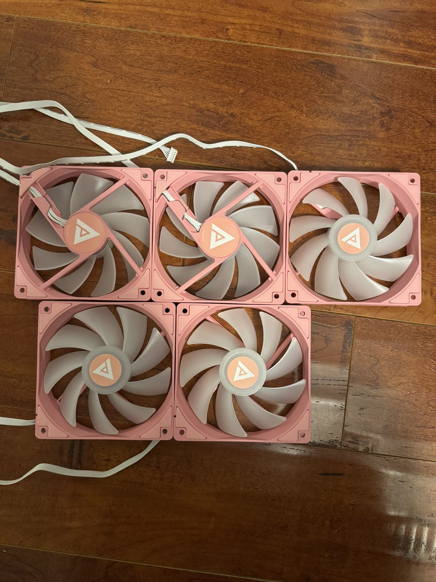 Apevia 6-Pin ARGB Case Fan Pink 5-Count