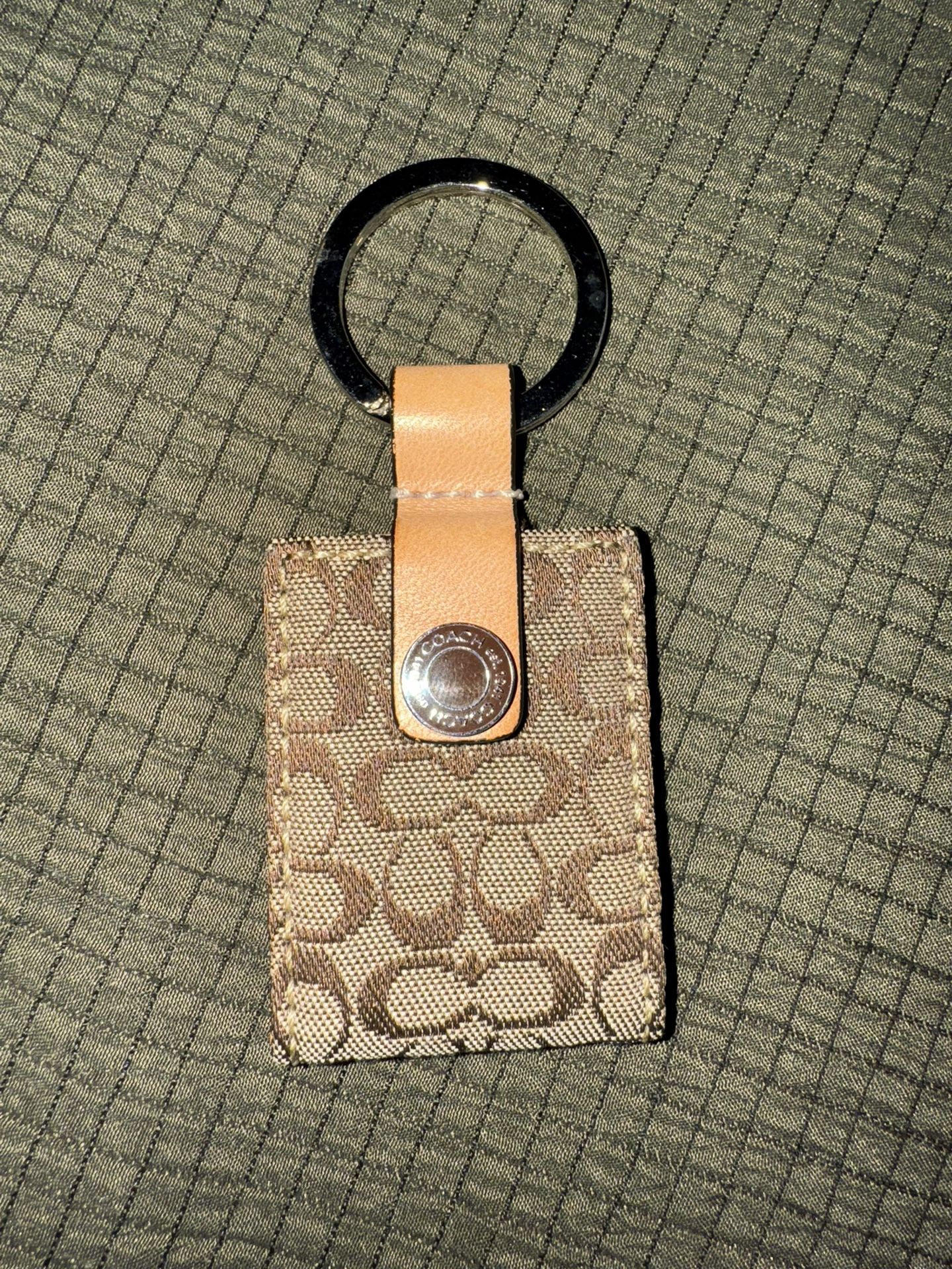 New - Vintage Coach Mini Signature Picture Charm Keychain