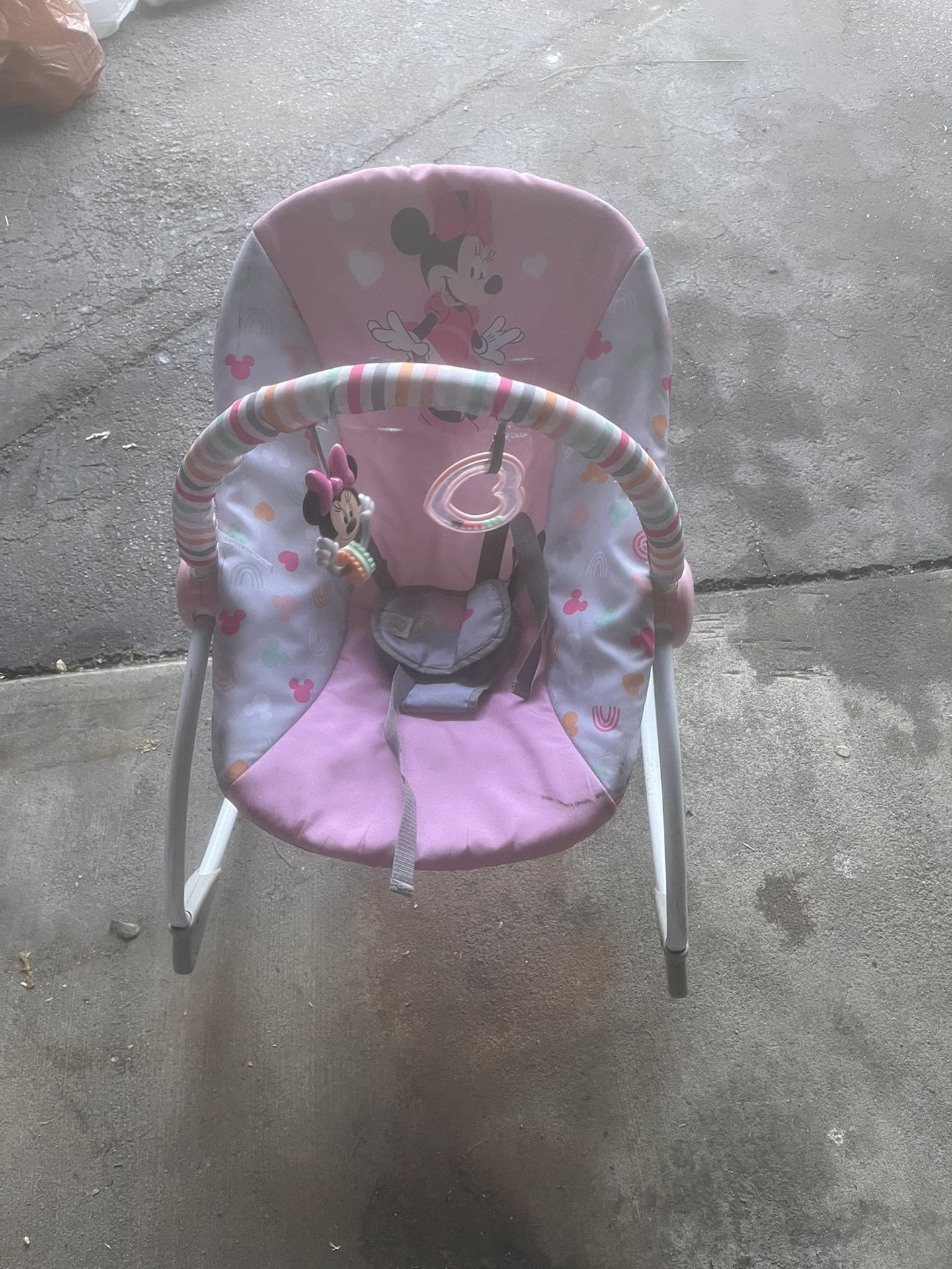 Bright Starts Disney Baby Minnie Mouse Infant to Toddler Rocker