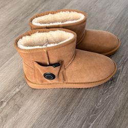 Hothugz Warmer Boots - Tan/Camel Size 8