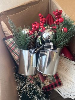 Box Of Christmas Decorations