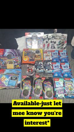 Pokemon Products - Various Types In Picture