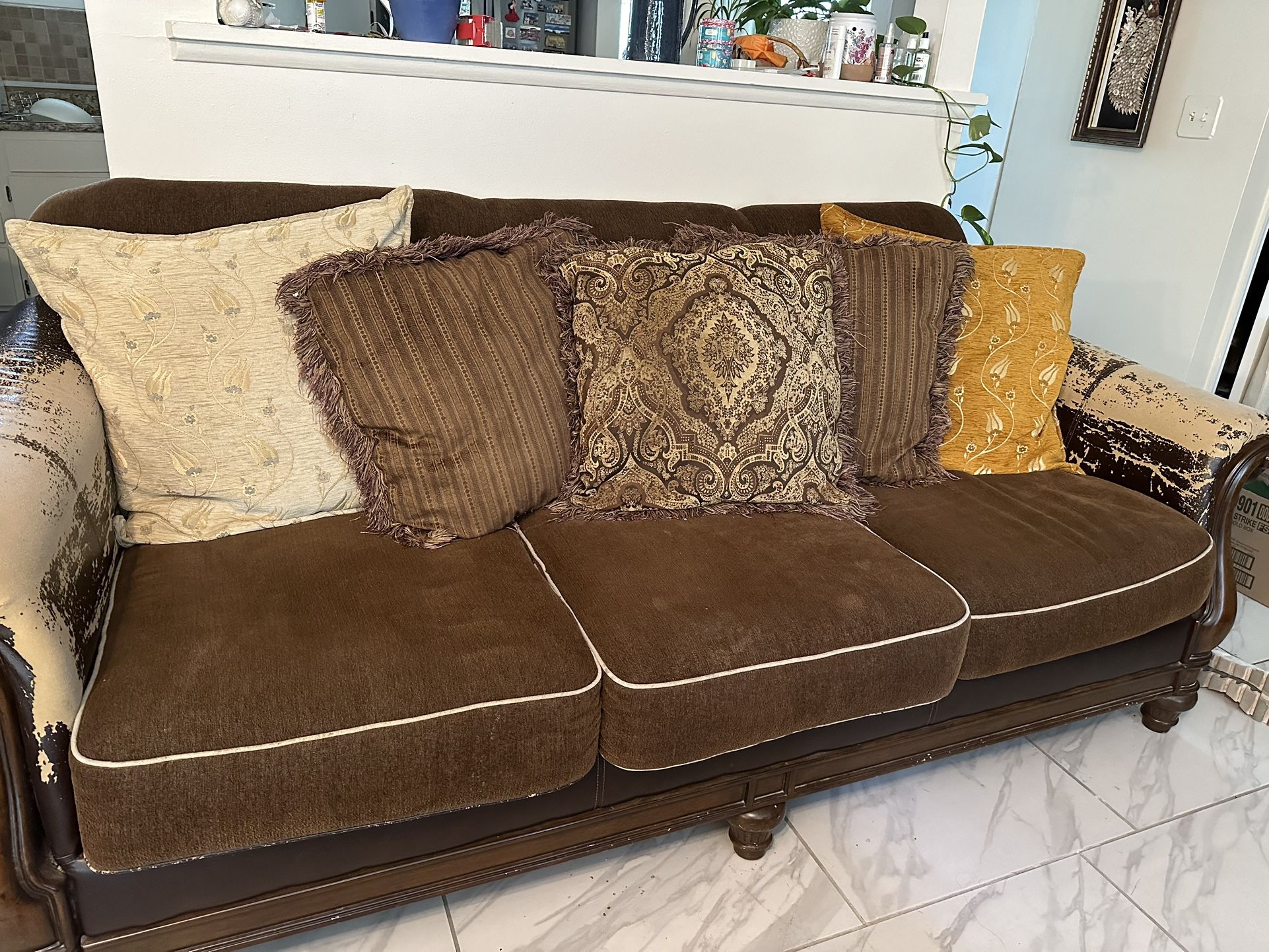 Two Match Sofa And Love Seat