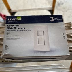 Leviton Sureslide Slide Dimmer New 3 Pack