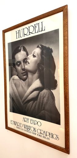 Professionally framed poster- George Hurrell photograph from 1981 Art Expo