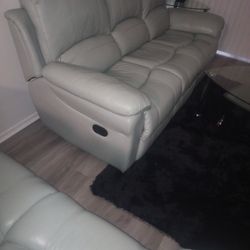 Leather Couch And Loveseat  Like New