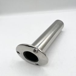 15° Flush Mount Fishing Rod Holder, 316 Stainless Steel, Heavy Duty 