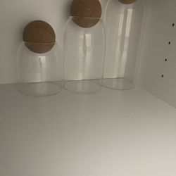 Glass Containers For Kitchen Or Bathroom 