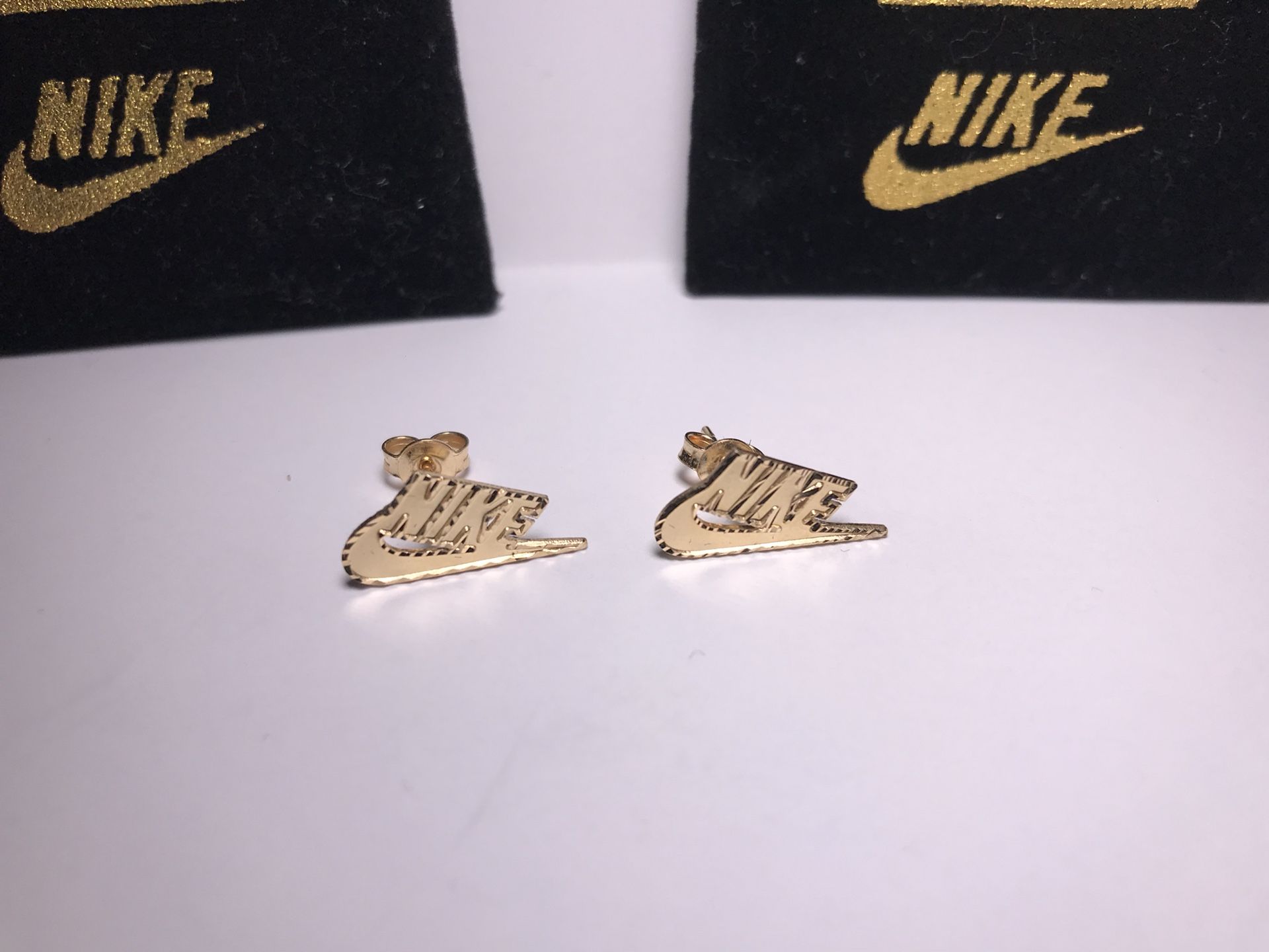 Supreme X Nike 14k Gold Earrings in Portland, OR -