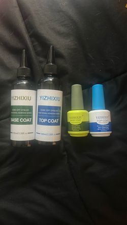 Nail base coat and top coat for gel nails