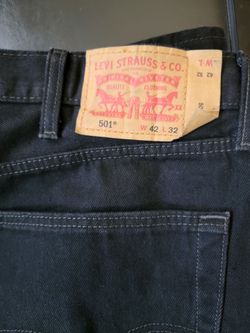 Black 501 w 42 xL 32