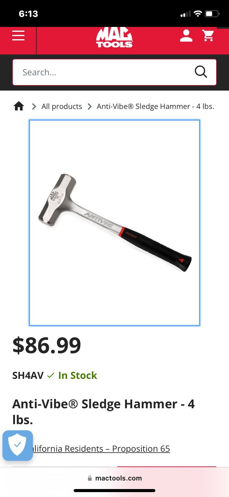 Hammer 4 Pounds Mac Tool