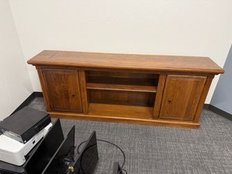 Solid wood credenza. 76”x14”x30”.