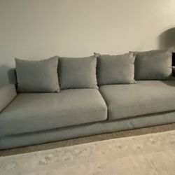 Grey Sleeper Sofa Couch 