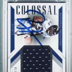 Ray Lewis Auto Patch (1 OF 99) NATIONAL TREASURES COLOSSAL MATERIALS POP 1 PSA 8 ( available on E ( BAY)