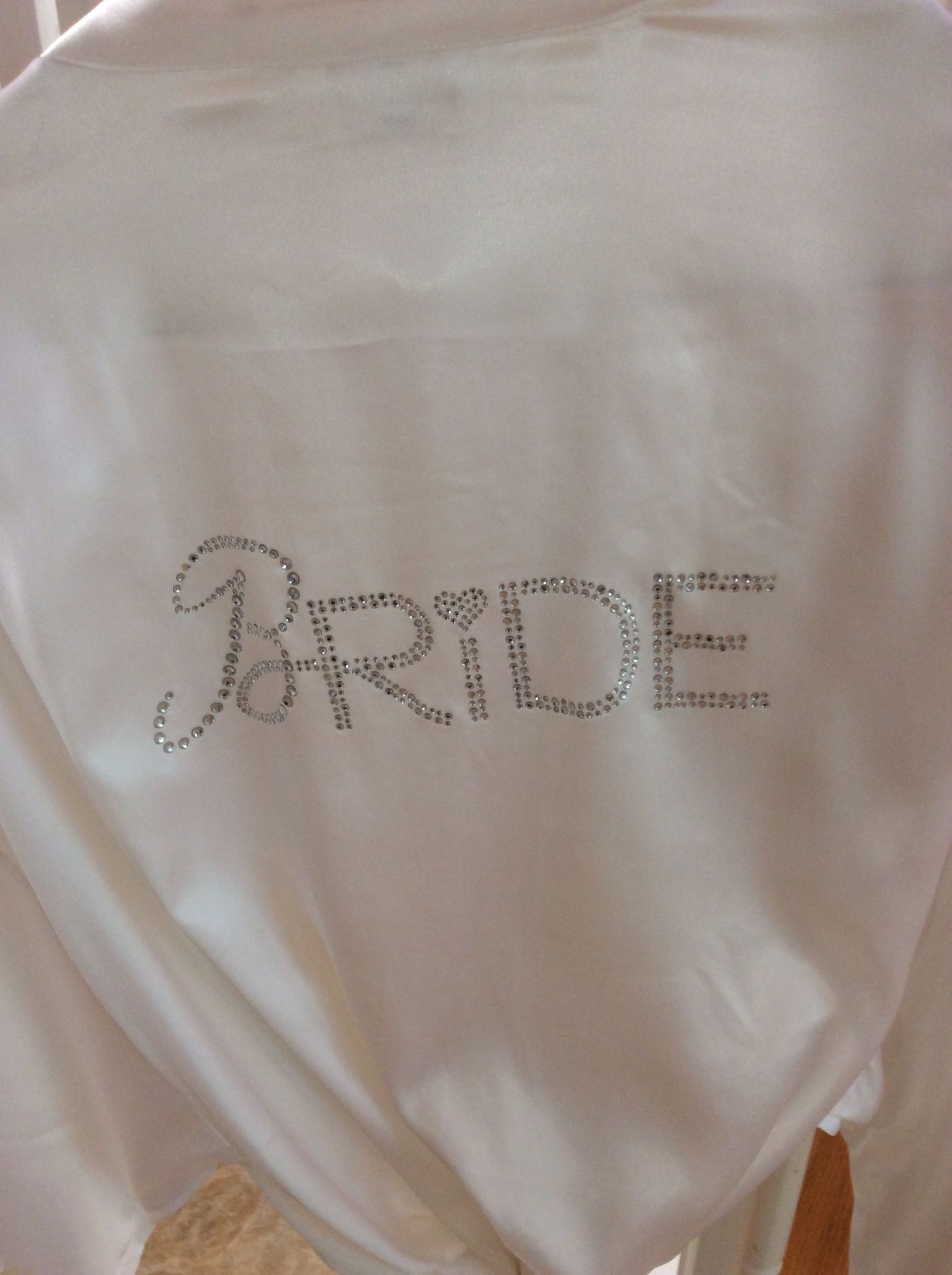 White Satin Robe Bride