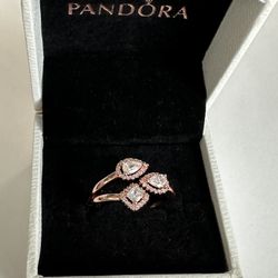 925 Pandora Style Ring . Size 8.!