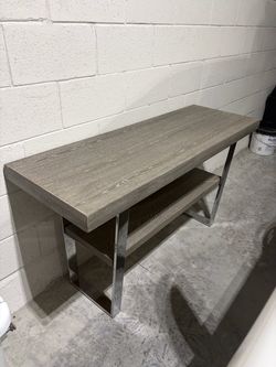 Modern Console Table with Lower Shelf