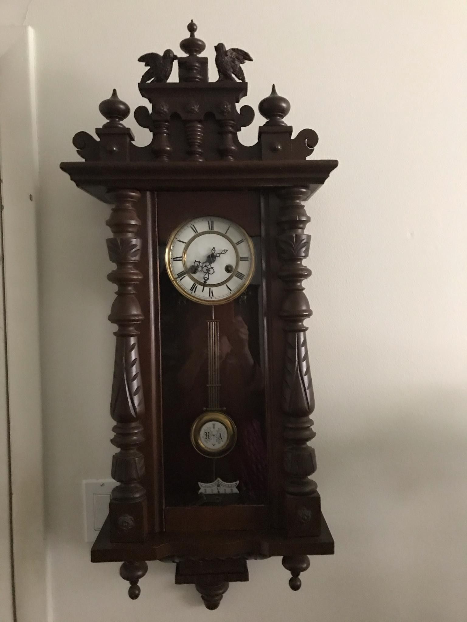 Genuine Antique American Regulator Clock