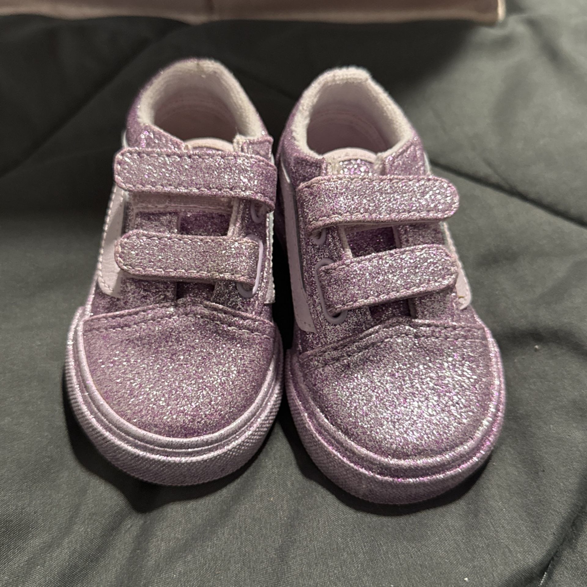Pink Glittery Vans Size 3 Toddler