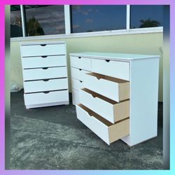 Dresser set / Five and eight drawers dresser