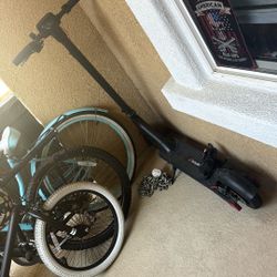 electric scooter with the charger