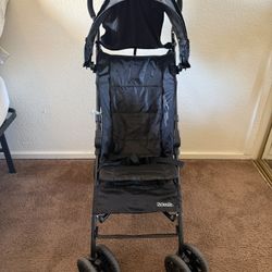 KOLCRAFT CLOUD UMBRELLA TRAVEL STROLLER BLACK BABY TODDLER