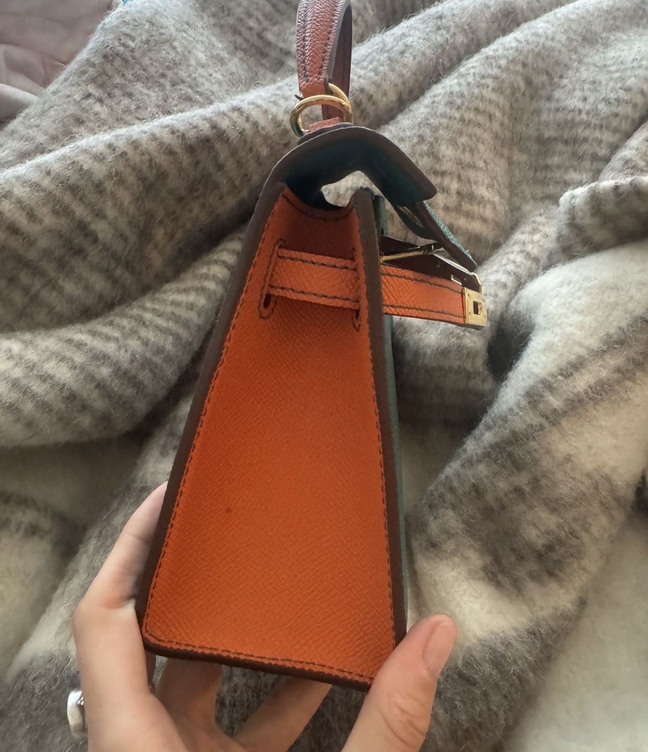 Bag Blue Hermes Kelli