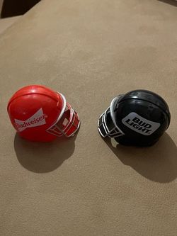 Bud Bowl mini helmet bottle toppers