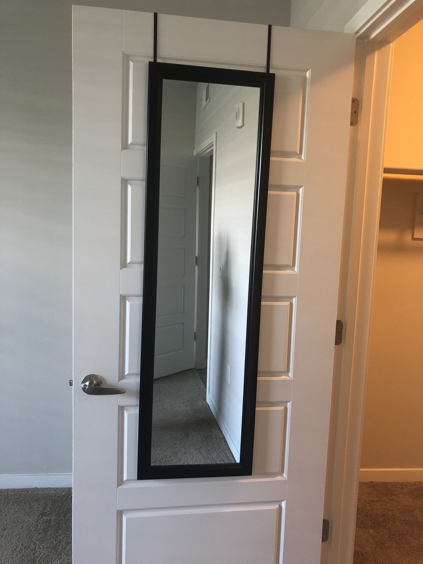 Mirror combined w/ dry erase board over the door hanger