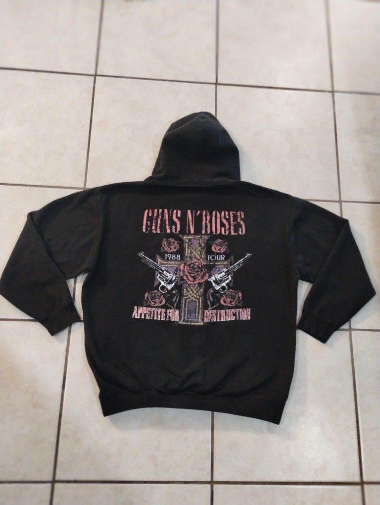 Mens Vintage Official Guns & Roses Hoodie