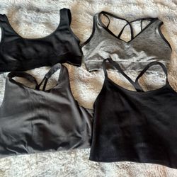 Ladies Sports Bra’s Youth  Size Large And Adult Small 