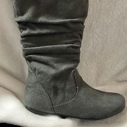 Girls Grey Boots