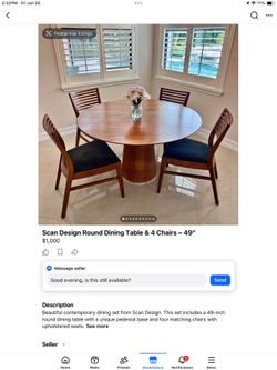 Breakfast nook table and chairs