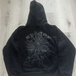All Black Sp5der Hoodie